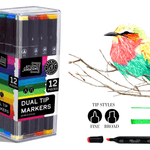 12pc Dual Tip Markers Toys Anker Play