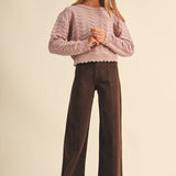 Girls Petal Pointelle Sweater Girls Sweaters + Sweatshirts heart and arrow