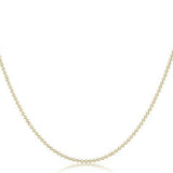 15" Choker Classic Beaded Chain - Gold Necklaces enewton