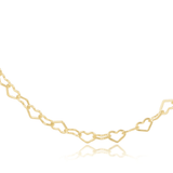 15" Choker Love Chain - Gold Necklaces enewton