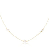 15" Choker Simplicity Chain Gold - 4mm Pearl Necklaces enewton