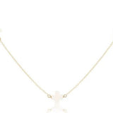 15" Choker Simplicity Chain Gold - Off-White Necklaces enewton