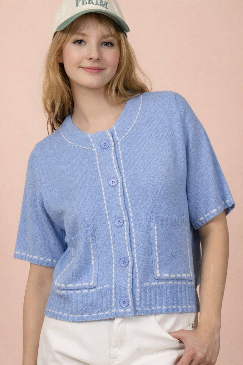 Clear Sky Stitch Cardigan Sweaters VERY J
