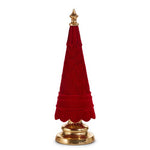 16.5" Red Flocked Tree - Sugar Babies Children's Boutique/Meg's Shoppe