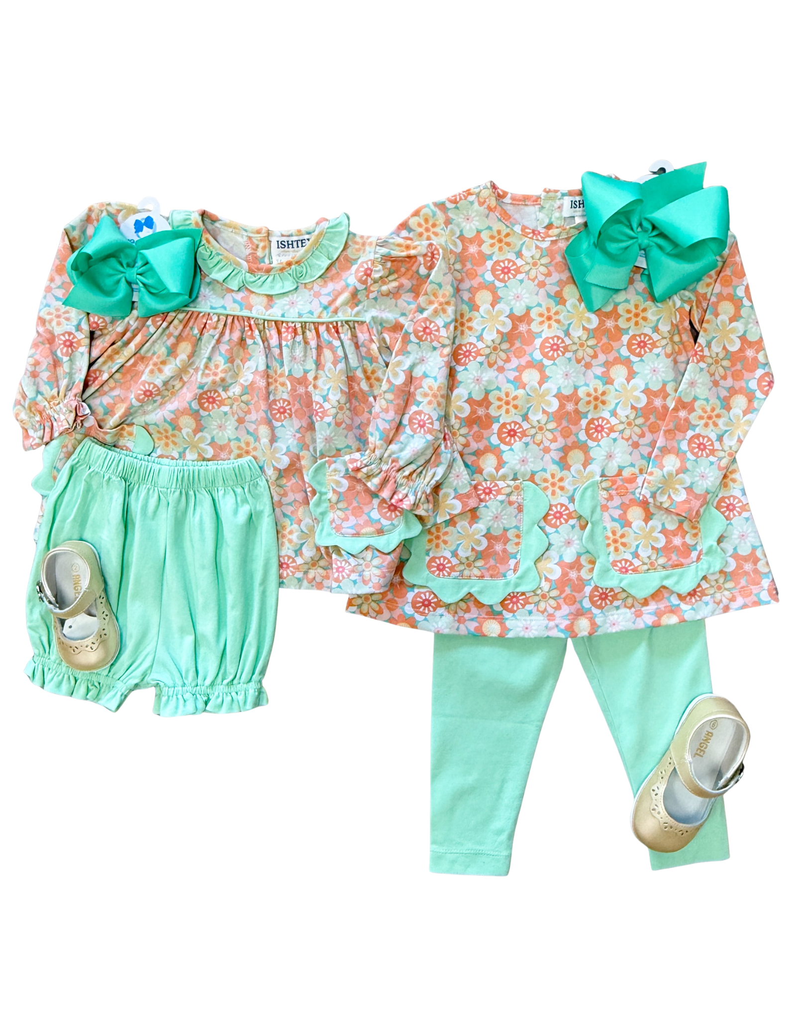Retro Daisy Bloomers Set Girls Sets Ishtex