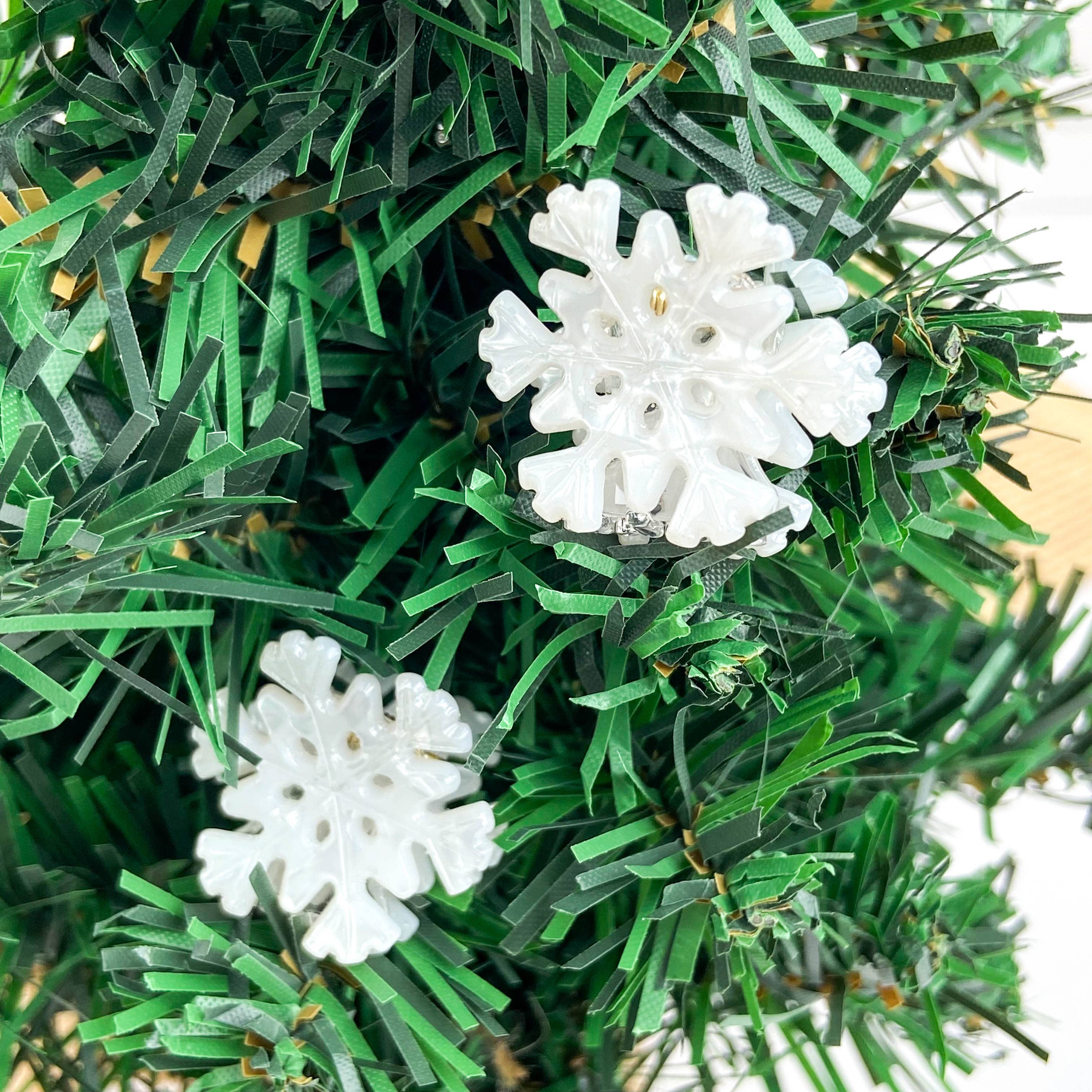White Winter Snowflake Hair Claw Clip - Mini Hair Accessories TheDivaSoap