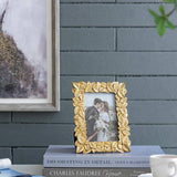 Thin Stacked Leaf Gold Frame - 4x6"