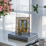 Gold Bamboo Slat Frame - 4x6"