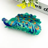 Creative Fashion Peacock Hair Claw Clip – Animal Style: Green Hair Accessories TheDivaSoap
