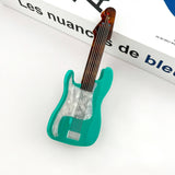 Electric Guitar Claw Clip - Green Hair Accessories TheDivaSoap