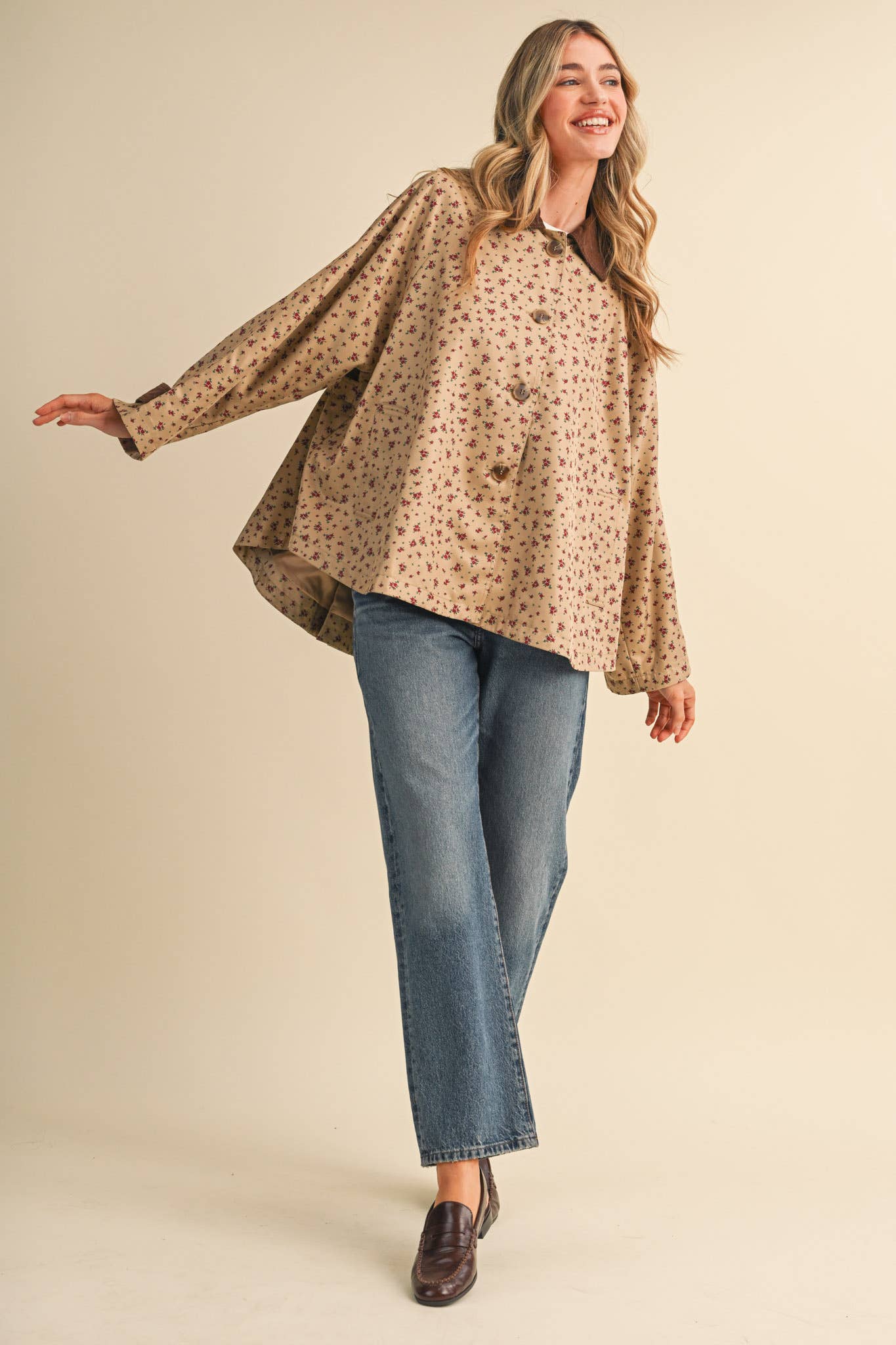 Heritage Floral Swing Jacket Outerwear &MERCI
