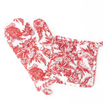 2 PC Oven Mitt Set - Nutcracker Toile Seasonal 8 Oak Lane