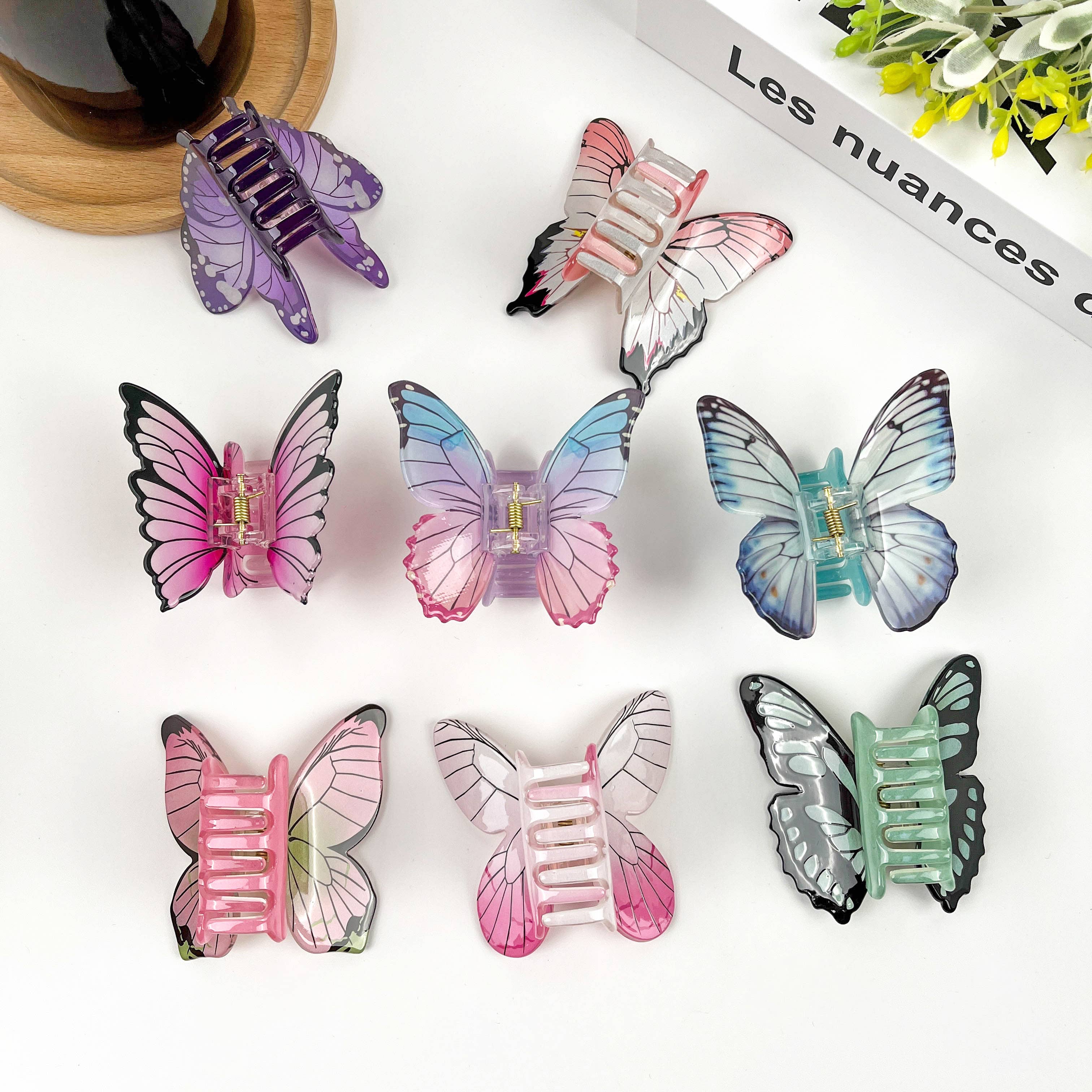 Colorful Butterfly Claw Clip Hair Accessories TheDivaSoap