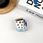 Cartoon Coffee Cup Claw Clip: White Hair Accessories TheDivaSoap