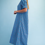 Ocean Tile Maxi Dress