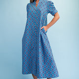Ocean Tile Maxi Dress