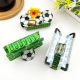 Soccer Ball Claw Clip - Goal and Ball Hair Accessories TheDivaSoap