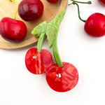 Sweet Red Cherry Claw Clip, Twin Cherries Hair Clip Hair Accessories TheDivaSoap