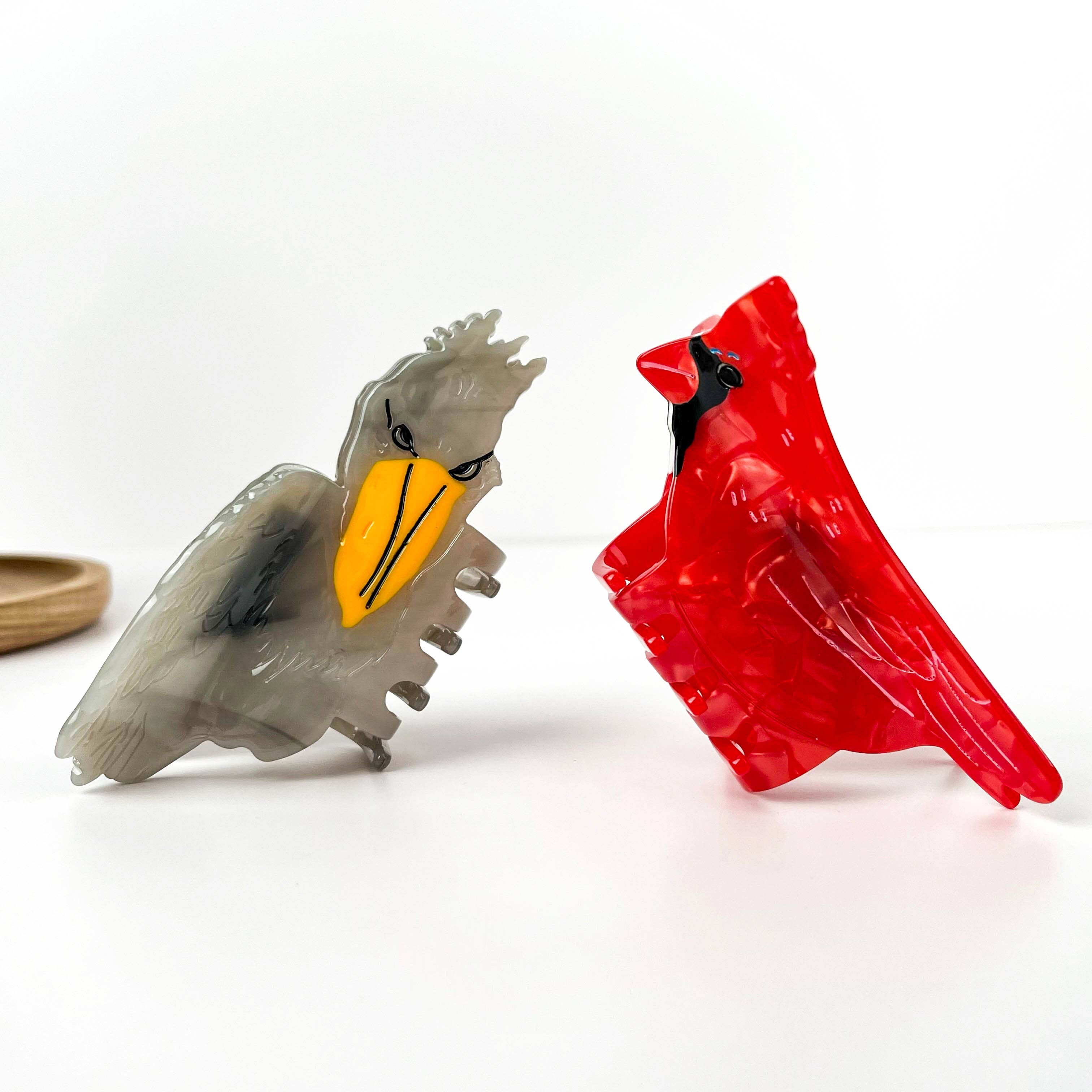Red Bird Acetate Hair Clip Hair Accessories TheDivaSoap