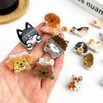 Mini Dog Series Hair Claw Clips - Puppy M Hair Accessories TheDivaSoap