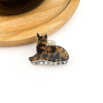 Mini Cat Hair Claw Clip - Black/White Hair Accessories TheDivaSoap
