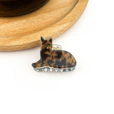 Mini Cat Hair Claw Clip - Black/White Hair Accessories TheDivaSoap