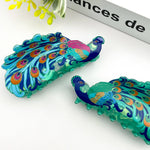 Creative Fashion Peacock Hair Claw Clip – Animal Style: Green Hair Accessories TheDivaSoap