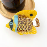Fish Claw Clip - Yellow/Black Hair Accessories TheDivaSoap