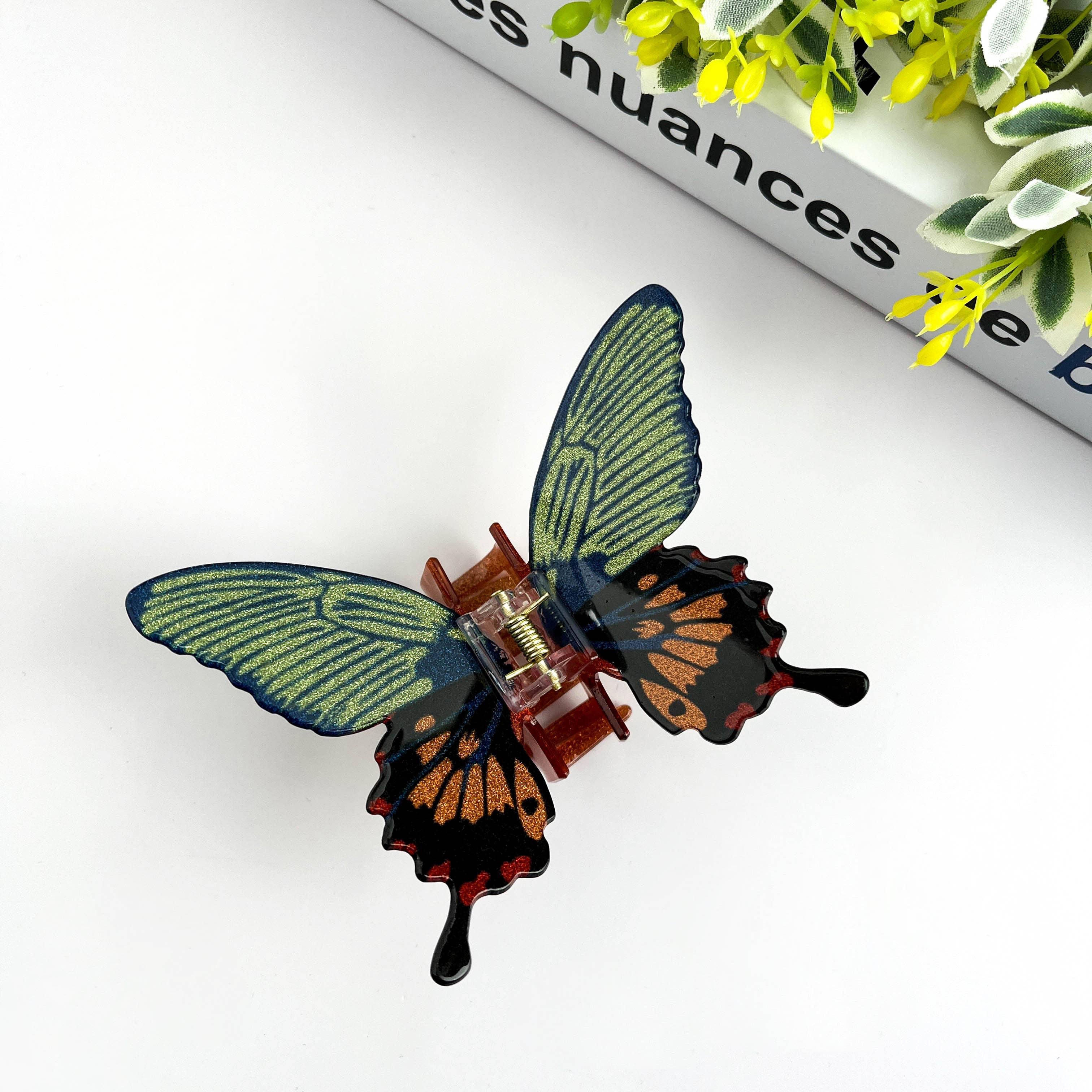 Butterfly Claw Clip Set - Pink Hair Accessories TheDivaSoap