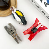 Red Bird Acetate Hair Clip Hair Accessories TheDivaSoap