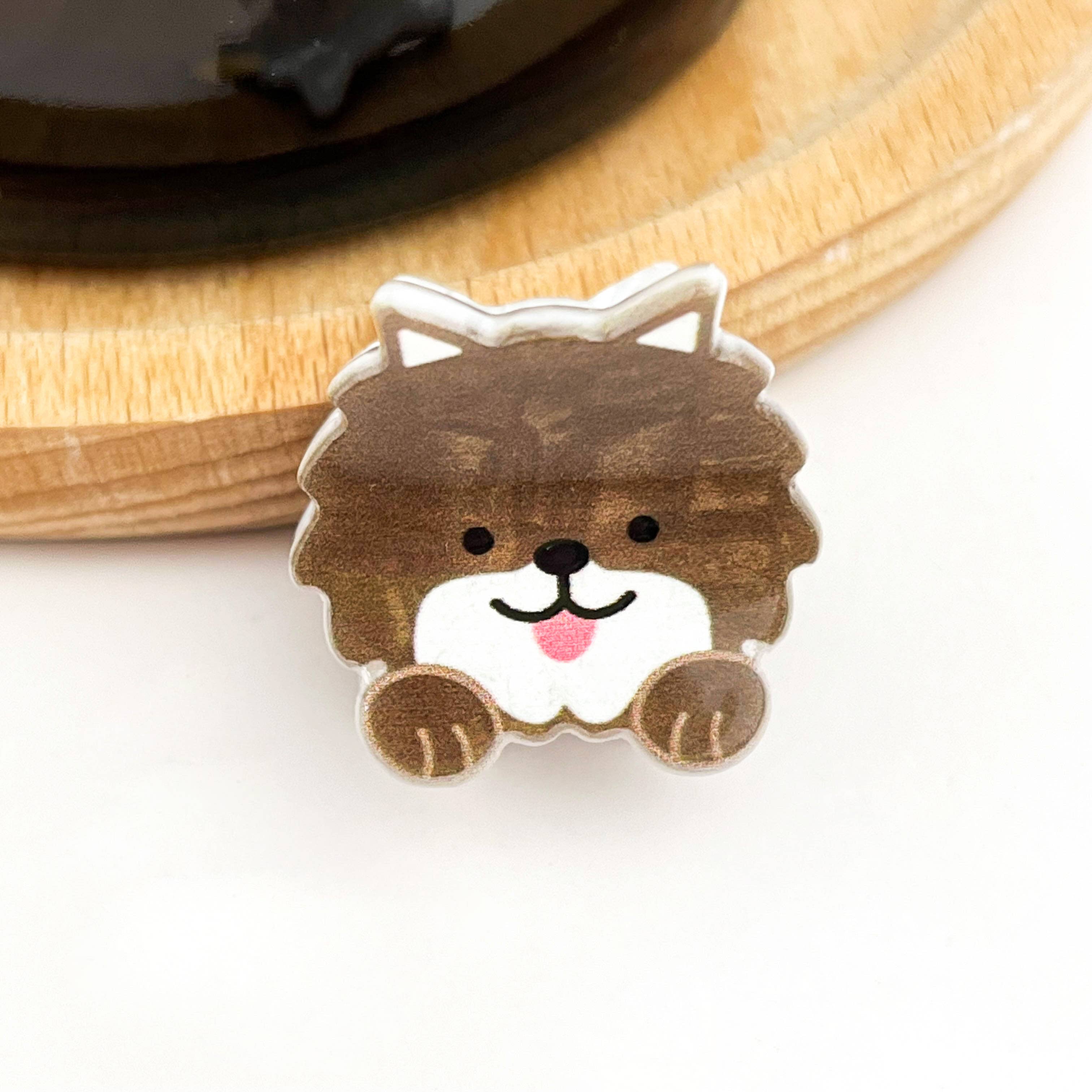 Mini Dog Series Hair Claw Clips - Puppy M Hair Accessories TheDivaSoap