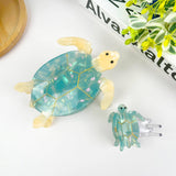 Blue Turtle Claw Clip,Animal Hair Clip: Small Hair Accessories TheDivaSoap
