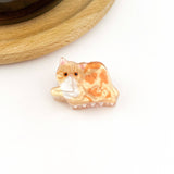 Mini Cat Hair Claw Clip - Black/White Hair Accessories TheDivaSoap