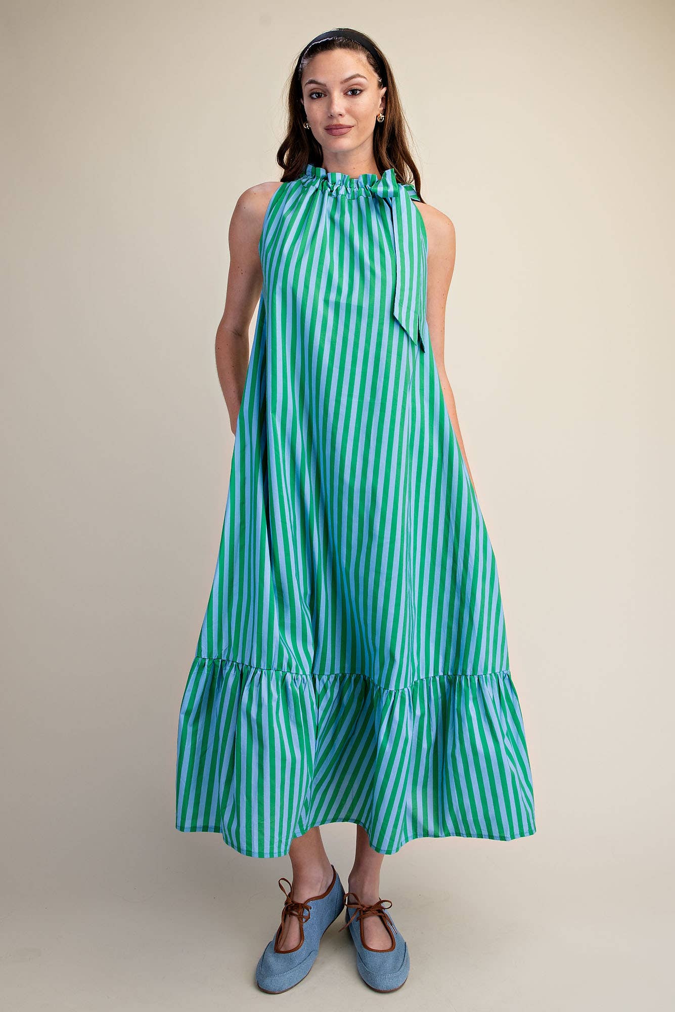 Seaside Stripe Maxi Dress Long Dresses Glam
