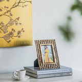 Gold Bamboo Slat Frame - 4x6"