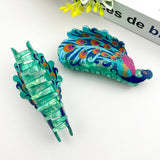 Creative Fashion Peacock Hair Claw Clip – Animal Style: Green Hair Accessories TheDivaSoap