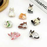 Mini Cat Hair Claw Clip - Black/White Hair Accessories TheDivaSoap