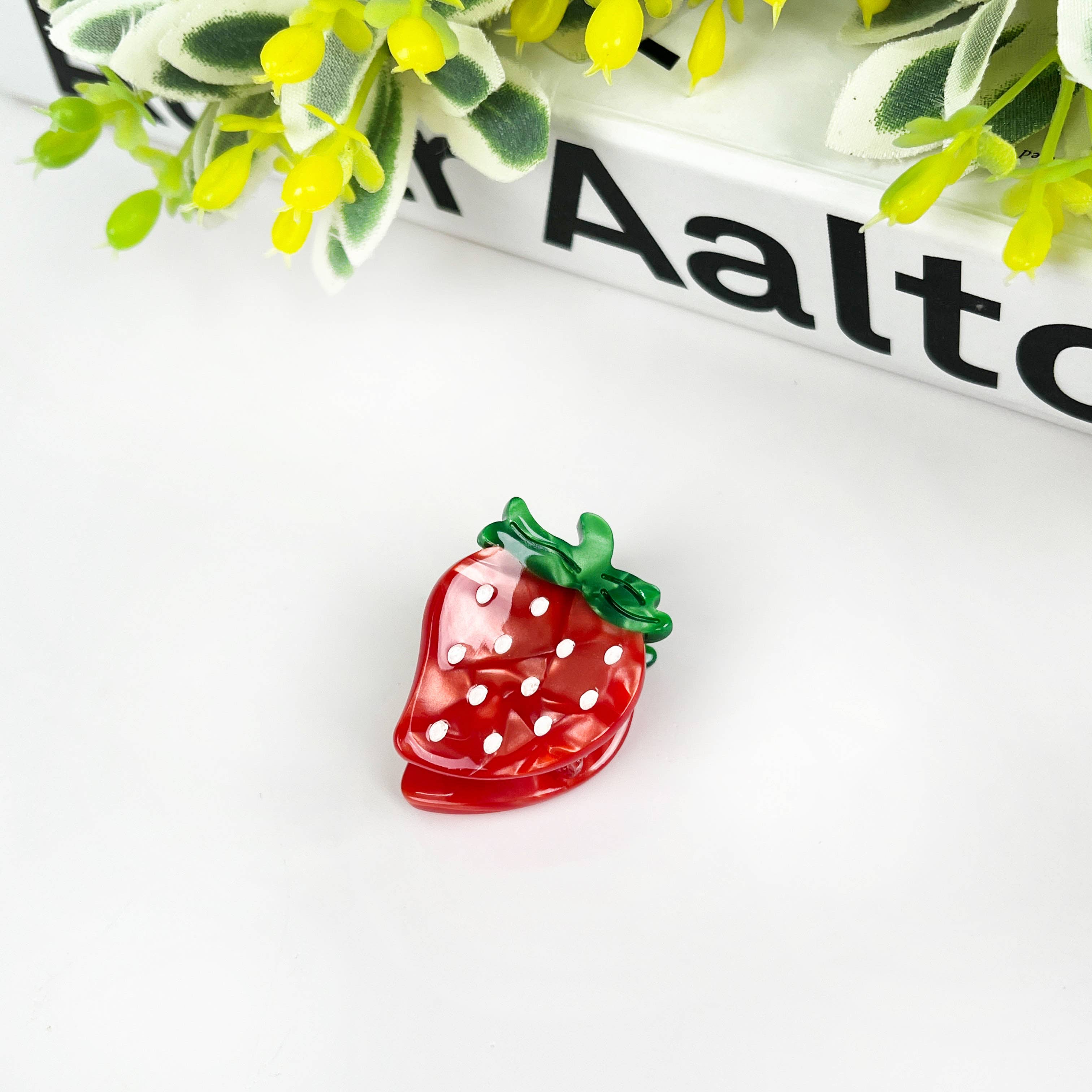 2PCS Strawberry Mini Hair Clip Hair Accessories TheDivaSoap