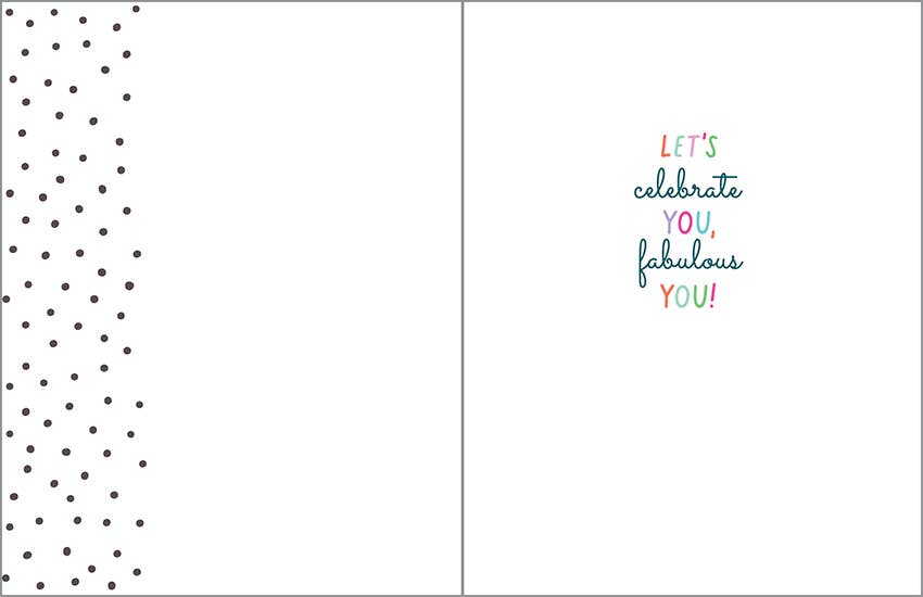 Birthday Greeting Card - Polka Dot Birthday Paper Goods GINA B DESIGNS