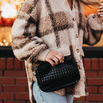 Woven Willow Camera Crossbody Bag - Black Purses + Totes Pretty Simple