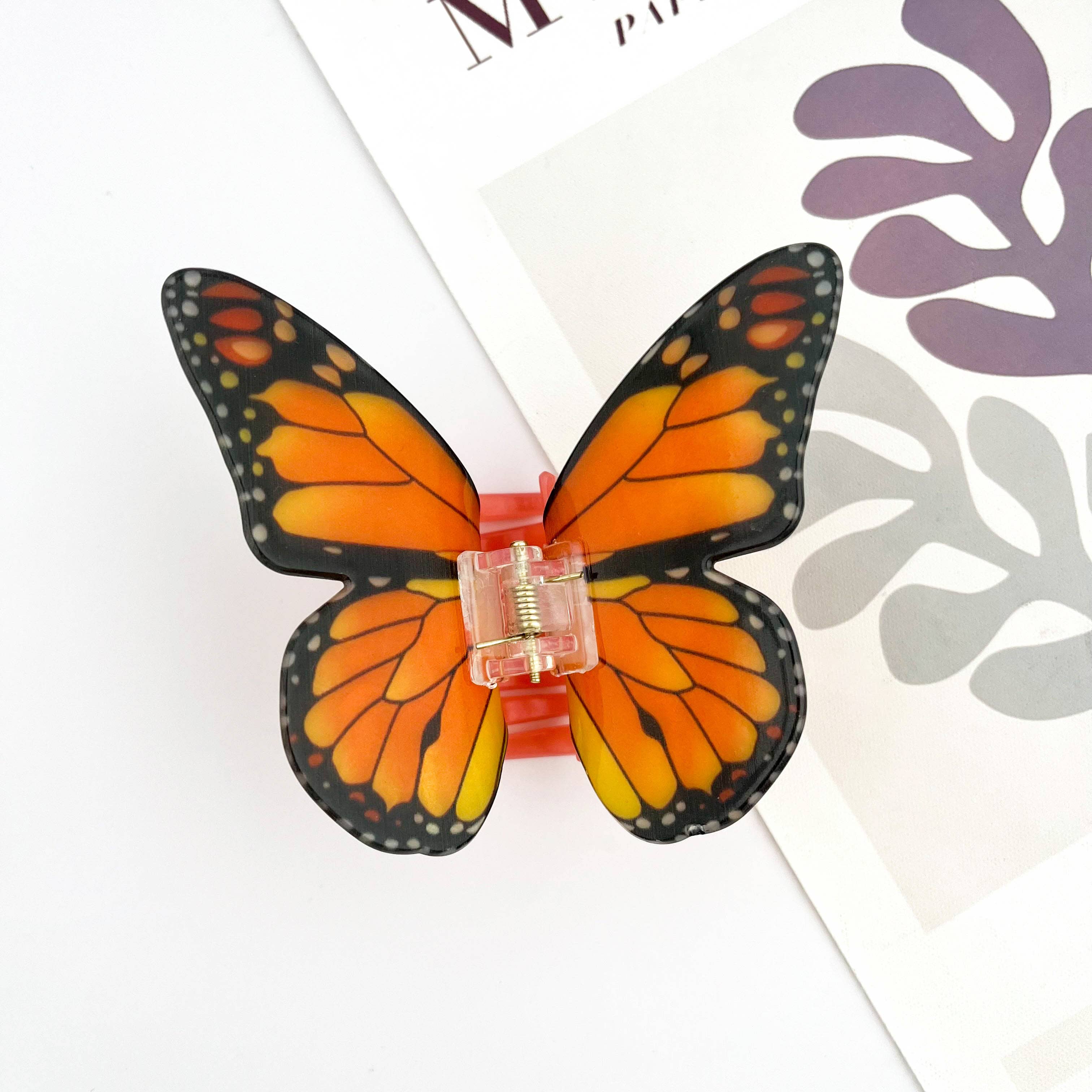 Butterfly Claw Clip - Lt. Blue Hair Accessories TheDivaSoap
