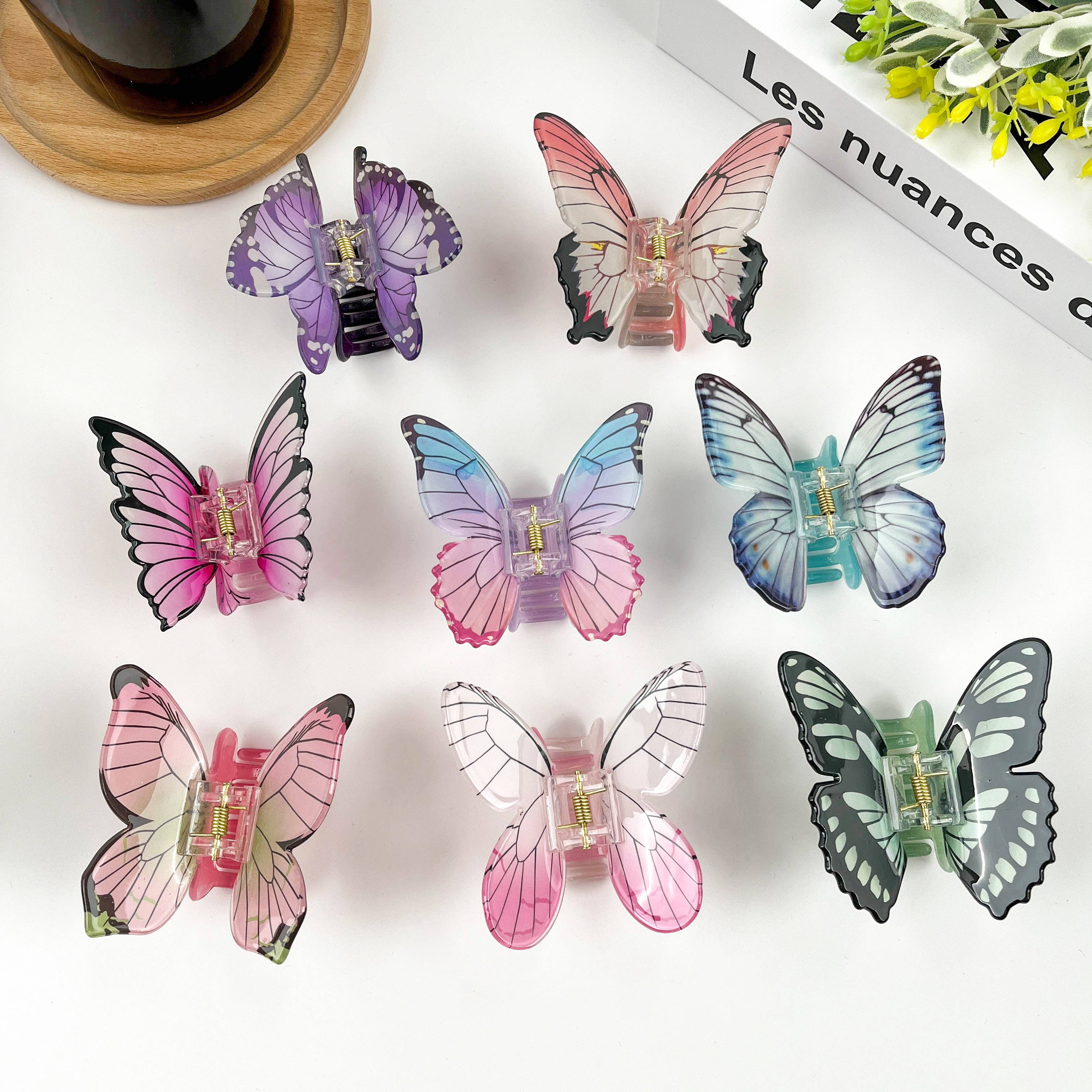 Colorful Butterfly Claw Clip Hair Accessories TheDivaSoap