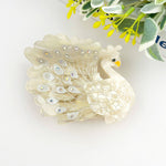 Peacock Acetate Hair Claw Clip - Blue Hair Accessories TheDivaSoap