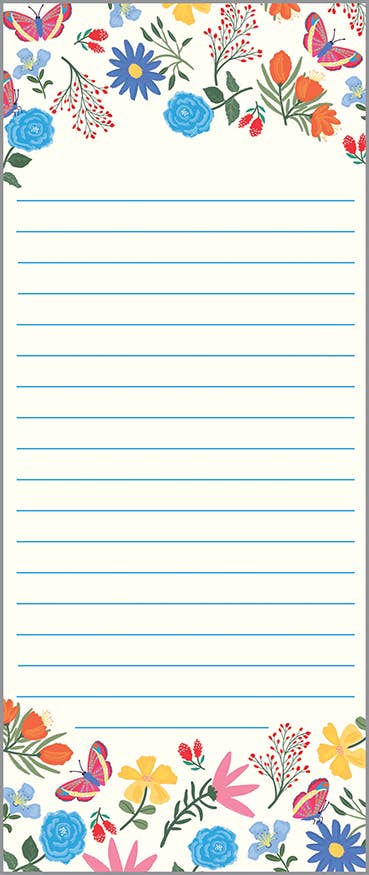 List Pad - Flower Splash Paper Goods GINA B DESIGNS