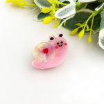 Mini Snail Hair Claw Clip - Pink Hair Accessories TheDivaSoap