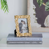 Thin Stacked Leaf Gold Frame - 4x6"