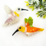 Hummingbird Hair Claw Clip, Elegant Acetate Bird Hair Clip: Hummingbird-Green Hair Accessories TheDivaSoap