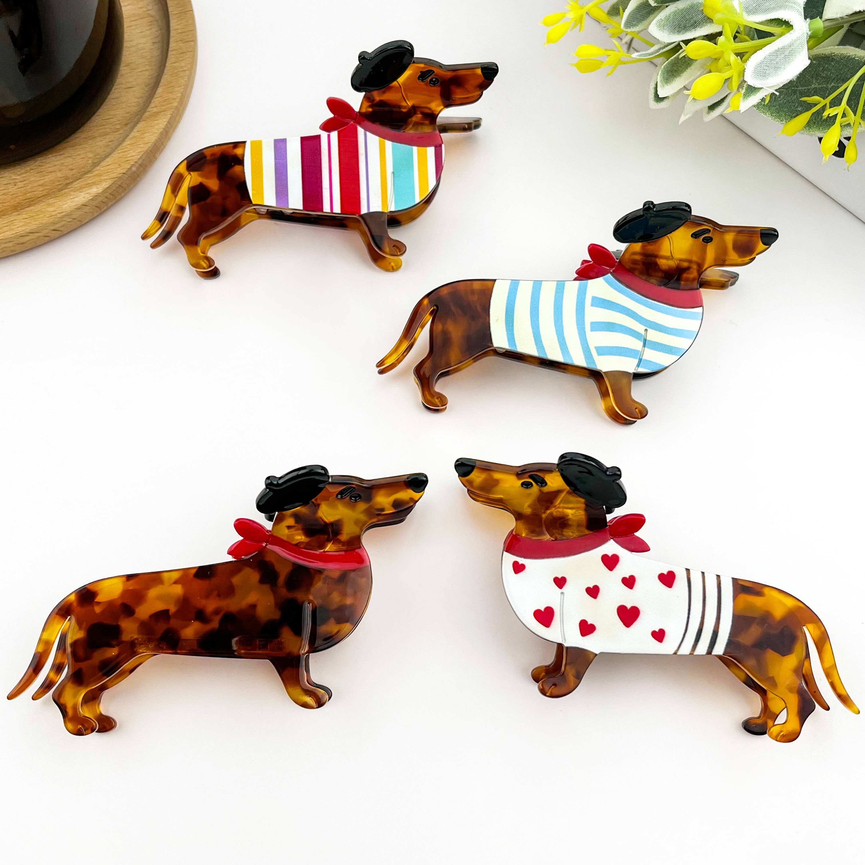 Dog Claw Clip - Multi-Colored Hair Accessories TheDivaSoap