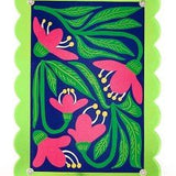 4x6 Scalloped Edge Acrylic Photo Frame - Assorted Home Decor Two's Company Green