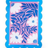 4x6 Scalloped Edge Acrylic Photo Frame - Assorted Home Decor Two's Company Blue